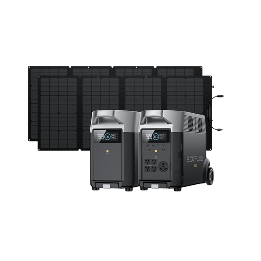 EcoFlow US Bundle EcoFlow DELTA Pro + DELTA Pro Smart Extra Battery + 160W Portable Solar Panel*2