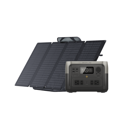EcoFlow US Bundle RIVER 2 Max + 1*160W EcoFlow RIVER 2 Max Solar Generator (PV160W)
